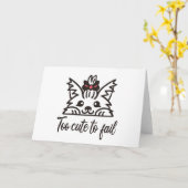 Te schattig om te falen kaart (Gele Bloem)