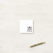 Te schattig om te falen post-it® notes (Op bureau)