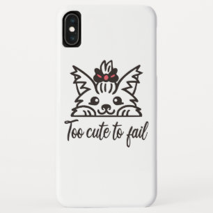 Te schattig om te mislukken iPhone XS max hoesje