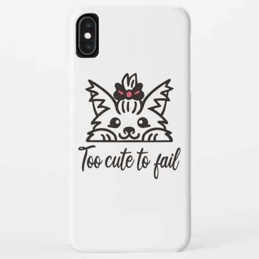 Te schattig om te mislukken Case-Mate iPhone case (Achterkant)