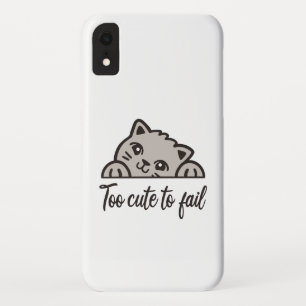 Te schattig om te mislukken iPhone XR hoesje