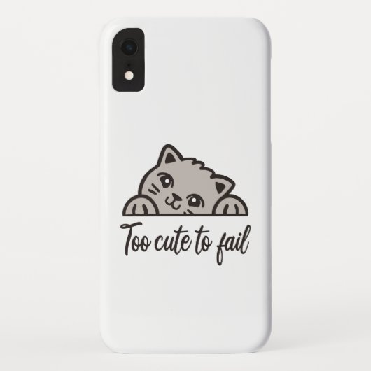 Te schattig om te mislukken Case-Mate iPhone case (Achterkant)