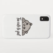 Te schattig om te mislukken Case-Mate iPhone case (Achterkant (horizontaal))