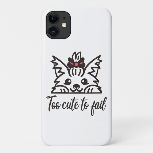 Te schattig om te mislukken Case-Mate iPhone case (Achterkant)