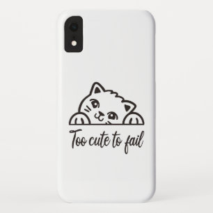 Te schattig om te mislukken iPhone XR hoesje