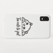 Te schattig om te mislukken Case-Mate iPhone case (Achterkant (horizontaal))