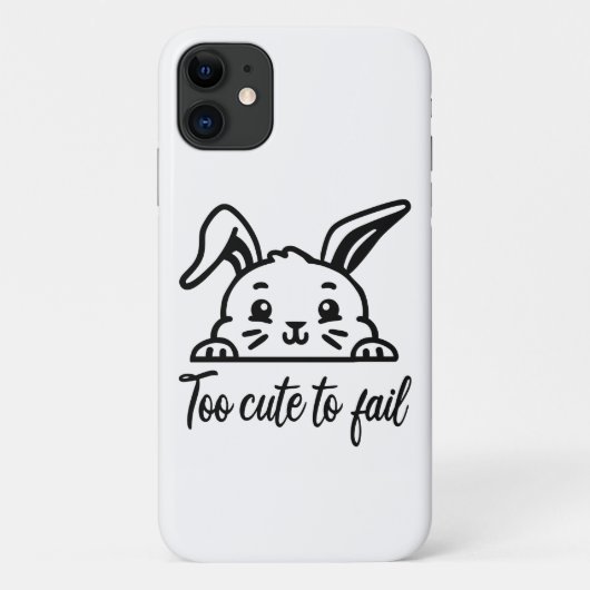 Te schattig om te mislukken Case-Mate iPhone case (Achterkant)