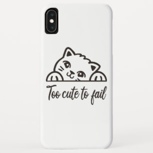 Te schattig om te mislukken iPhone XS max hoesje
