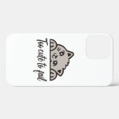 Te schattig om te mislukken Case-Mate iPhone case (Achterkant (horizontaal))