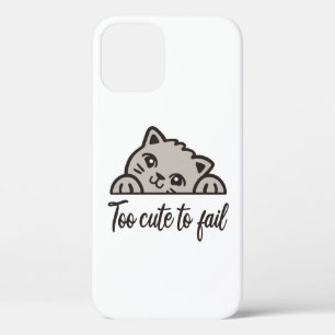 Te schattig om te mislukken iPhone 12 hoesje