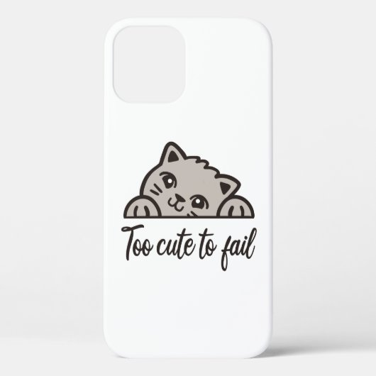 Te schattig om te mislukken Case-Mate iPhone case (Achterkant)