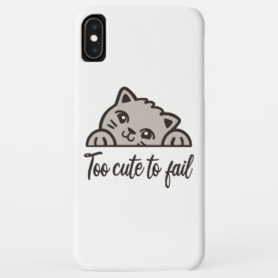 Te schattig om te mislukken iPhone XS max hoesje