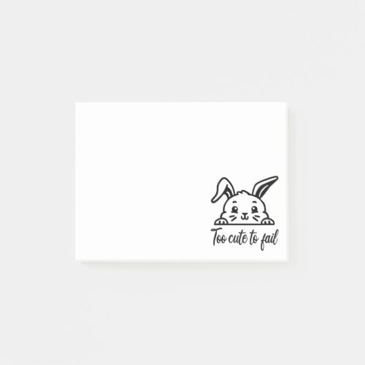 Te schattig om te mislukken post-it® notes (Voorkant)