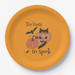 Te schattig om te spook papieren bordje