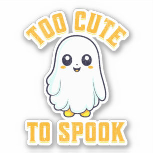Te schattig om te spook sticker