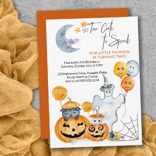 Te Schattig om te Verschrikken Leuke Halloween Ver Kaart