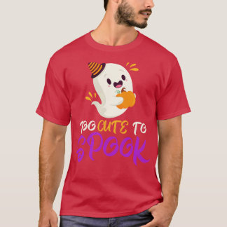 Te Schattige om Pumpkin Ghost Halloween af te schr T-shirt