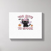 Te Schattige om spook – Halloween Cat Edition Clas Canvas Afdruk (Voorkant)