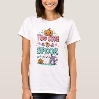 Te Schattige om spook - Kawaii Pastel Halloween T-shirt