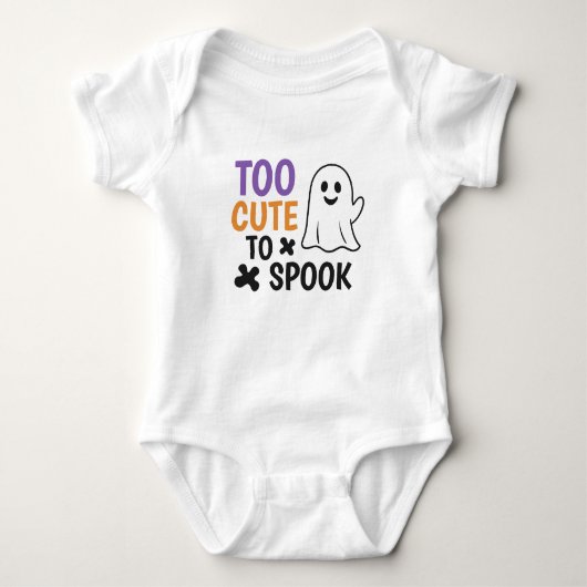 Te Schattige om spook - Schattigee Halloween Romper (Voorkant)