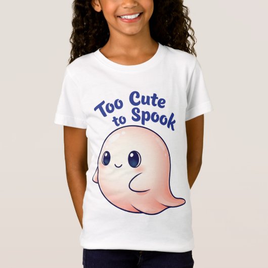 Te Schattige voor Spook Funny Ghost (G) 2 T-shirt (Voorkant)