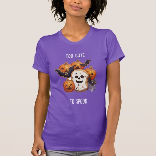 Te Schattigee Halloween koekjes om te spook T-shirt (Voorkant)