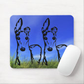 Te Schattigee Italiaanse windhond Muismat (Met muis)