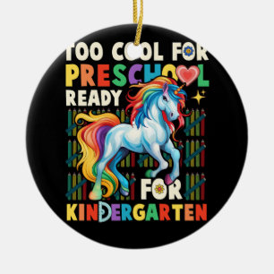 te school voor kleuterschool eerste dag van keramisch ornament