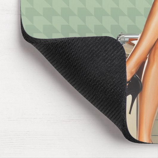 Te sexy voor deze cubicule gepersonaliseerde Kanto Muismat (Hoek)