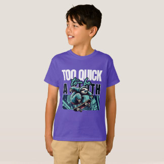 Te snel om een Sloth Skateboard T-Shirt te zijn