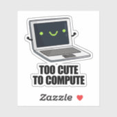 Te snel om te berekenen hoe grappige notebookcompu sticker (Vel)
