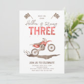 Te snelle uitnodiging van de Dagen | 3e verjaardag (Staand voorkant)