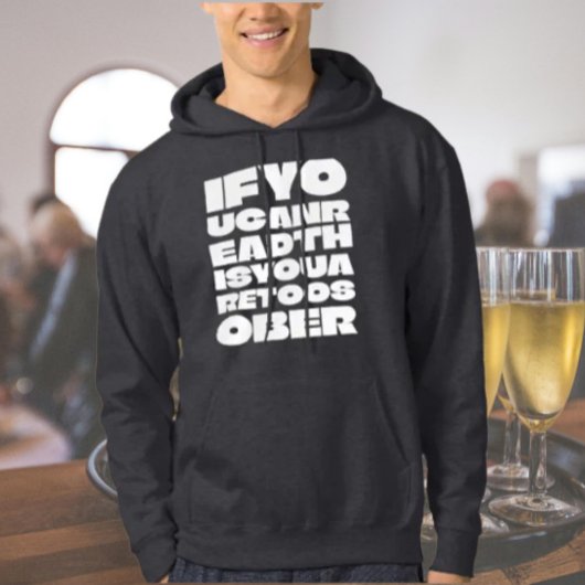 Te sober Forest Green Hoodie