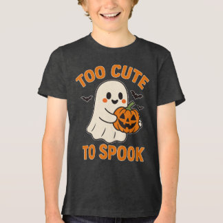 Te spookachtig om bang te maken - vriendelijke gee Tri-Blend shirt
