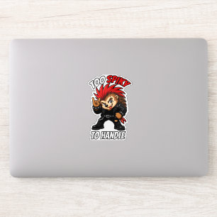 Te Stekelig Om Aan Te Paken Punk Egel Sticker