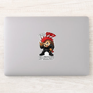 Te Stekelig Om Aan Te Paken Punk Egel Sticker