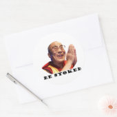Te stoppen ronde sticker (Envelop)