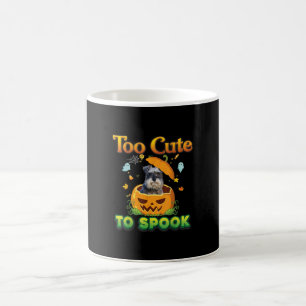 Te stuiten op Spook Schnauzer Dog Halloween Pumpki Koffiemok