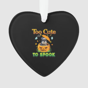 Te stuiten op Spook Schnauzer Dog Halloween Pumpki Ornament