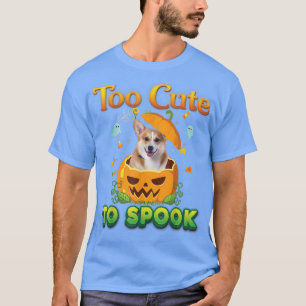 Te stuiten op Spook Welsh Corgi Dog Halloween Pump T-shirt