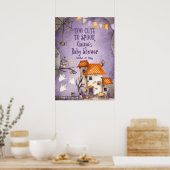 Te stutten naar Spook Halloween Baby shower Poster (Keuken)