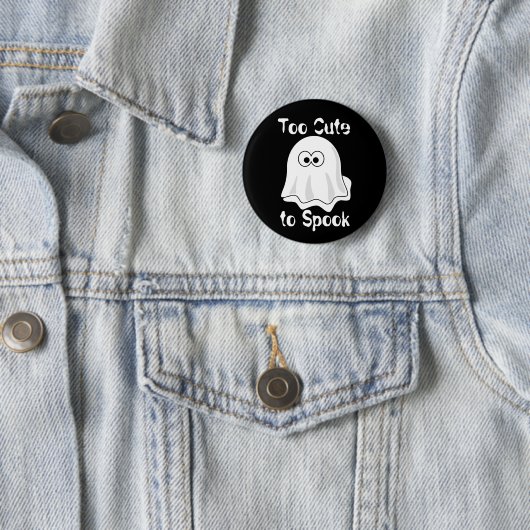 "Te stutten naar Spook!" Ronde Button 5,7 Cm (In situ)