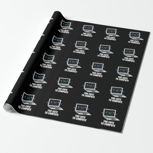 Te stutten om grappige computer te berekenen, donk cadeaupapier (Uitgerold)