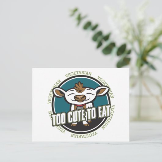 Te stutten om te eten briefkaart (Staand voorkant)