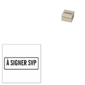 TE TEKENEN GELIEVE 	RUBBERSTEMPEL (Gestempeld)