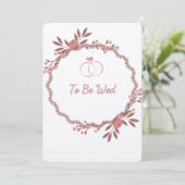 Te trouwen feestdagenkaart (Staand voorkant)