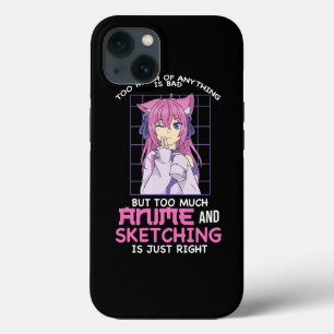 te veel anime en schetsen Anime en Sk iPhone 13 Hoesje
