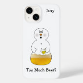 Te veel Beer Snowman Case-Mate iPhone Case (Achterkant)