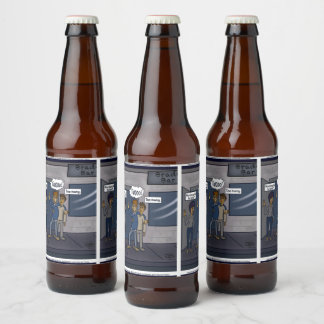Te veel bier etiket