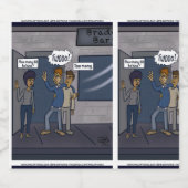 Te veel bier etiket (Enkel label)